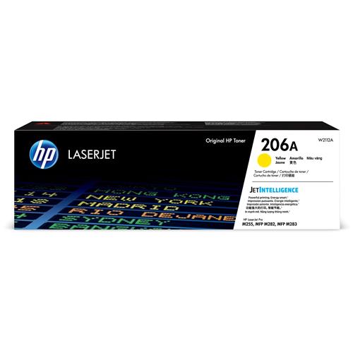 100629.jpg W2112A TONER HP 206A AMARILLO 1250PAG M255 M283 - Imagen 1