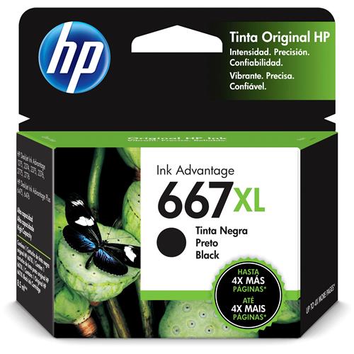 100909.jpg 3YM81A CARTRIDGE HP 667XL NEGRO 480PAG DJET 1216 1275 2336 2375 2775 4175 6075 - Imagen 1