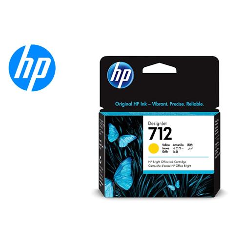 102625.jpg 3ED69A CARTRIDGE HP 712 YELLOW 29ML T210 T250 T650 - Imagen 1