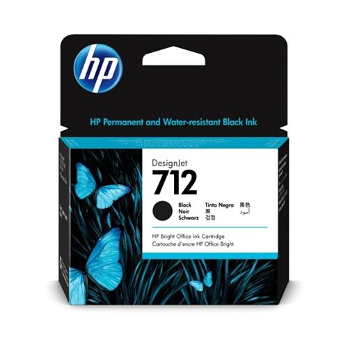 102626.jpg 3ED71A CARTRIDGE HP 712 NEGRO 80ML T210 T250 T650 - Imagen 1
