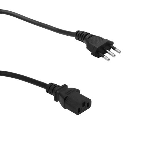 104103.jpg NIMC CABLE PODER 1,8MT 3X0,75MM2 CHILE-C13 6A CEI23-16-VII - Imagen 1