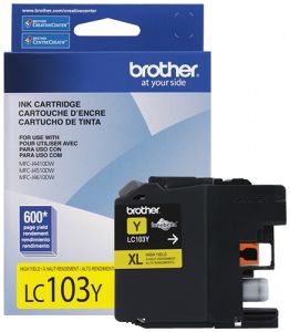 56853.jpg LC103Y CARTRIDGE BROTHER YELLOW 600PAG MFC-J4510-4410-4610DW - Imagen 1