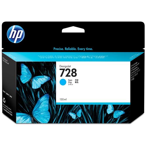 77364.jpg F9J67A CARTRIDGE HP 728 CYAN 130ML T730 T830 - Imagen 1