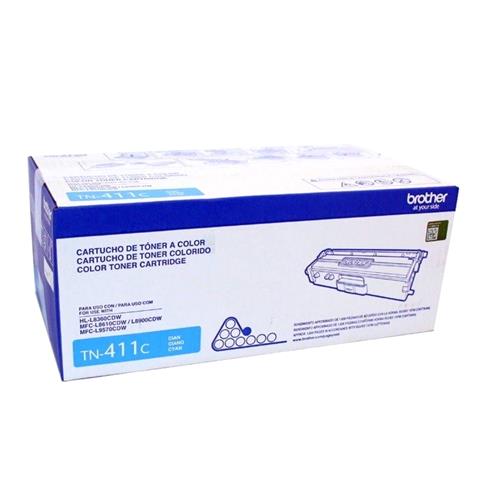 84535.jpg TN411C TONER BROTHER CYAN 1800 PAG L8360 L8900 - Imagen 1