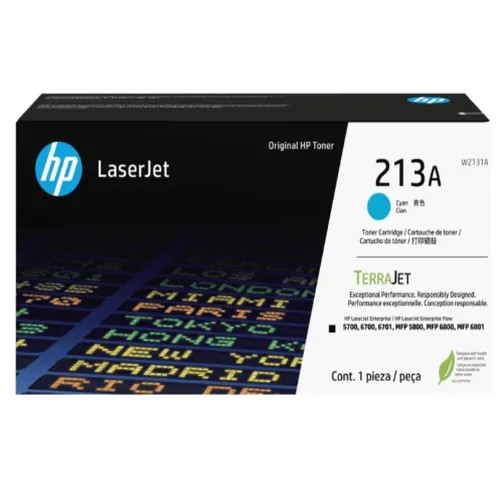 110373.jpg W2131A TONER HP 213A CYAN 3000PAG LASER 5700/5800/6700/6800 - Imagen 1