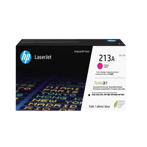 110375.jpg W2133A TONER HP 213A MAGENTA 3000PAG LASER 5700/5800/6700/6800 - Imagen 1