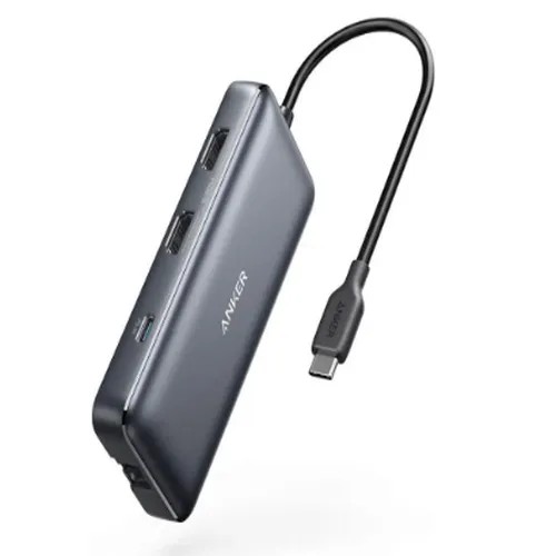 111351.jpg UL-ADC804 ADAPTADOR MULTIPUERTO USB C 8 EN 1 , HDMI*1, USB2.0*1 LAN10/100*1 - Imagen 1