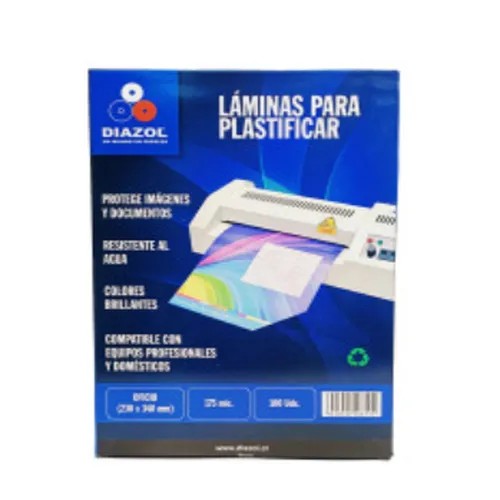 113543.jpg POUCH PARA TERMOLAMINAR TAMAÑO CARTA (75 MIC ) DIAZOL - Imagen 1