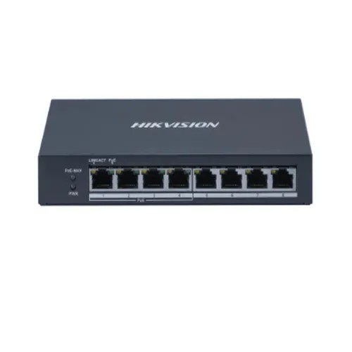 113551.jpg DS-3E0508P-0 (0-STD) SWITCH 10/100/1000 8P/4P POE METAL HIKVISION - Imagen 1