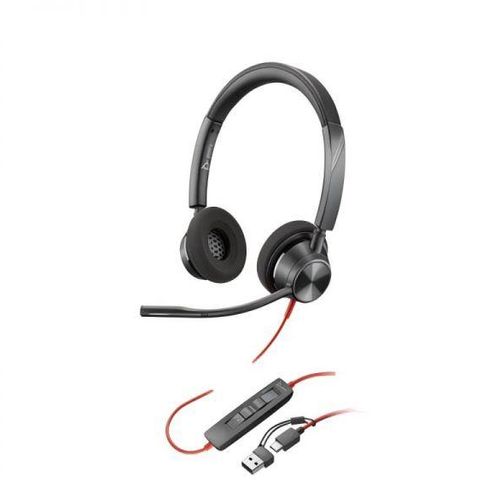 113762-1.jpeg 8X220AA Audifono Poly Blackwire 3320 Stereo Microsoft Team - Imagen 1