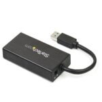 ST3300GU3B - STARTECH Hub USB 3.0 de Aluminio con Cable - Concentrador de 3 Puer