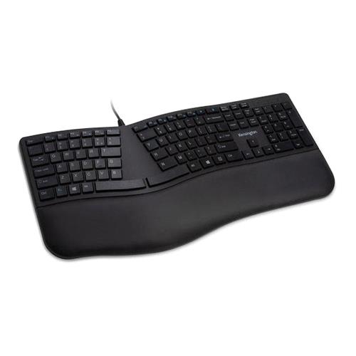 101607.jpg K75400ES - Kensington Pro Fit Ergonomic Wired Black Keyboard - Imagen 1