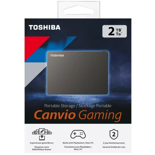 102358.jpg HDTX120XK3AA - Toshiba Portable Hard Drive Canvio Gaming black 2TB - Imagen 1