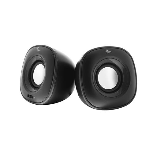 104973.jpg XTS-115BK - Xtech MM speakers 2.0 Spekter 3.5mm-USB - Imagen 1