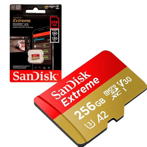 107193-1.jpeg SDSQXAV-256G-GN6MA MEMORIA MICROSDXC SANDISK EXTREME 256GB+SD ADAPATER 190MB/S 1 - Imagen 1