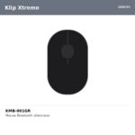 KMB-001GR KlipX MOUSE BLUETOOTH 5.0 SILENCIOSO 3BOTONES 1600dpi
