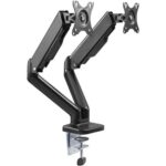 SOPORTE MONITOR DOBLE BRAZO ARTICULADO ACERO 15-30'' PC