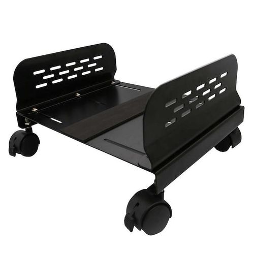 113996-1.jpeg SOPORTE UNIVERSAL MOVIL P/CPU O CONSOLA ANCHO AJUSTABLE NEGRO - Imagen 1