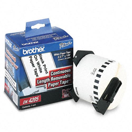 39346.jpg DK4205 CINTA BROTHER 62MM 30.48MTS DESPEG. BLANCO QL800/810W/820NBW/1060N - Imagen 1