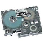 TZE-335 CINTA BROTHER 12MM 8MTS BLANCO S/NEGRO PT-H110/D400/D600/E300/E550W/P900
