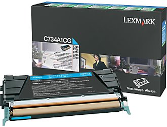 43687.jpg C734A1CG - TONER LEXMARK CYAN 8K C734/C736/X734/X736/X73 - Imagen 1