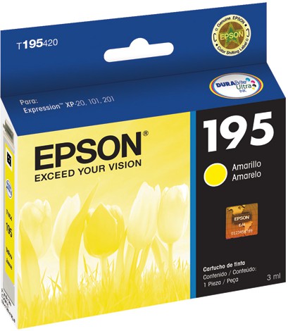 52985.jpg T195420 CARTRIDGE EPSON AMARILLO 3ML 210 PGS.XP101/XP201 - Imagen 1