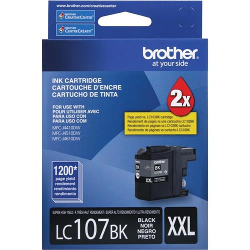 56517.jpg LC107BK XXL CARTRIDGE BROTHER BLACK 1200PAG MFC-J4510DW / J4410 /4610DW - Imagen 1