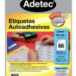 ETIQUETA ADH. ADETEC 6333 66X25 50 HJS INK/LASER