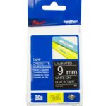 TZE-325 CINTA BROTHER 9MM 8MTS BLANCO S/NEGRO PT-H110/D400/D600/E300/E550W/P900