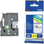 TZE-141 CINTA BROTHER 18MM 8MTS NEGRO S/TRANSP. PT-H110/D400/D600/E300/E550W/P90