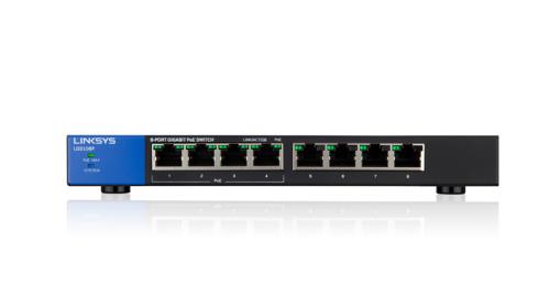 66233.jpg LGS108P - SWITCH LINKSYS 8-PUERTAS GIGABIT POE - Imagen 1