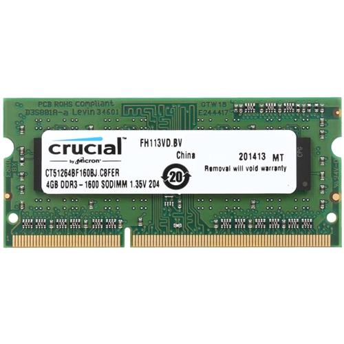 81473.jpg CT51264BF160B CRUCIAL 4GB DDR3L 1600 SODIMM SR - Imagen 1