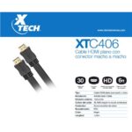 XTC-406 - XTECH CABLE HDMi MACHO/MACHO 1MET/PLANO MONITOR/TV/PROYECTOR