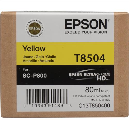 82859.jpg CARTUCHO DE TINTA EPSON T850400 ULTRACHROME HD YELLOW - Imagen 1