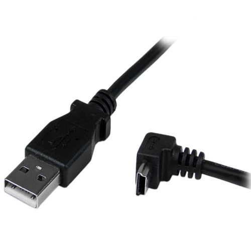 89703-1.jpeg USBAMB2MD - STARTECH Cable Adaptador 2m USB A Macho a Mini USB B Macho Acodado e - Imagen 1
