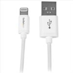 CABLE 1 M LIGHTNING 8 PIN A USB A 2.0 PARA APPLE IPOD IPHONE 5 IPAD - BLANCO