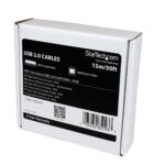 USB2HAB50AC CABLE STARTECH 15MTS 15M USB B MACHO A USB A MACHO ACTIVO AMPLIFICAD