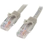 45PAT5MGR - STARTECH Cable de 5m de red Ethernet Cat5e RJ45 sin traba snagless -