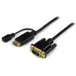 HD2VGAMM6 - STARTECH Cable de 1 8m Conversor Activo HDMI a VGA - Adaptador 1920x