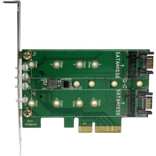 90168.jpg PEXM2SAT32N1 - STARTECH Tarjeta Adaptadora PCI Express 3.0 de 3 Puertos M.2 para - Imagen 1
