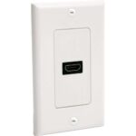 HDMIPLATE - STARTECH Tapa de Pared HDMI Hembra de 1 Salida - Blanca