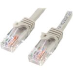 45PAT50CMGR - StarTech.com - Cable de Red de 0 5m Gris Cat5e Ethernet RJ45 sin E