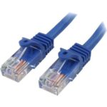 45PAT5MBL - Startech Cable de 5m de red Ethernet Cat5e RJ45 sin traba snagless -