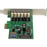 PEXUSB3S7 - Startech Adaptador tarjeta PCI Express 7 puertos USB 3.0 con aliment