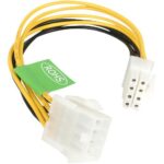 EPS8EXT - Startech Cable de Extensin de 20cm de 8 Pines EPS de Alimentacin par