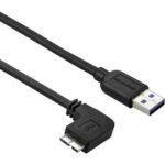 USB3AU50CMLS - Startech Cable delgado de 0 5m Micro USB 3.0 Super Speed acodado