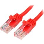 45PAT50CMRD - StarTech.com - Cable de Red de 0 5m Rojo Cat5e Ethernet RJ45 sin E