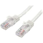 45PAT50CMWH - StarTech.com - Cable de Red de 0 5m Blanco Cat5e Ethernet RJ45 sin