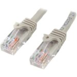 45PATCH3GR - Startech Cable de 90cm Cat5e Ethernet RJ45 Gris Sin Enganches
