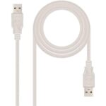 303018 CABLE USB 2.0 A-A M/M 1.8MTS BEIGE